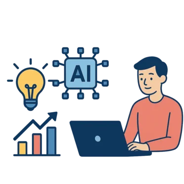 This is an image introducing an AI tool