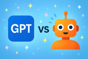 ChatGPT and Claude represented as rival AI chatbots in a digital showdown, reflecting the competition to be the top conversational AI